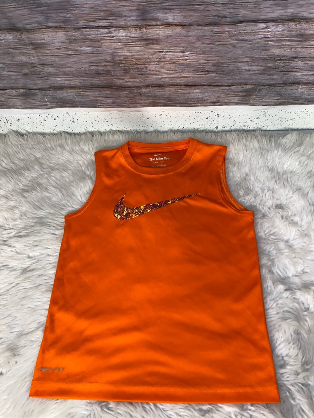 Nike Orange Sleeveless Kids' Athletic Tank